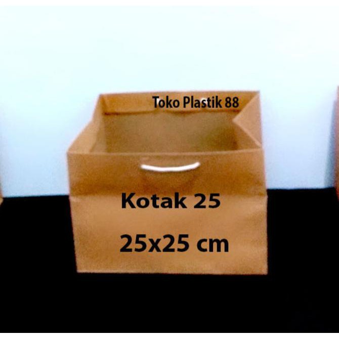 

BEST SELLER Paperbag Coklat Polos Size Kotak 25