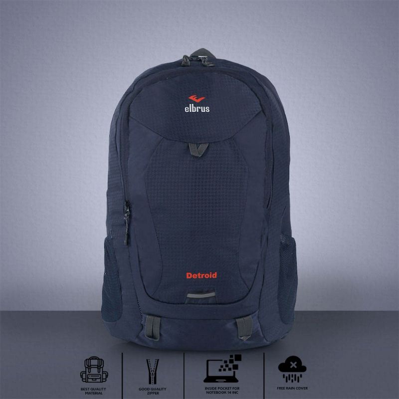 DAYPACK Tas Ransel 25 Liter Terbaru Hitam Navy Merah | Tas Laptop Notebook 14&quot; Inch | Tas Punggung Backpack Original | Free Raincover | Tas Travelling | Tas Camping Outdoor | Tas Sekolah Kuliah Kerja