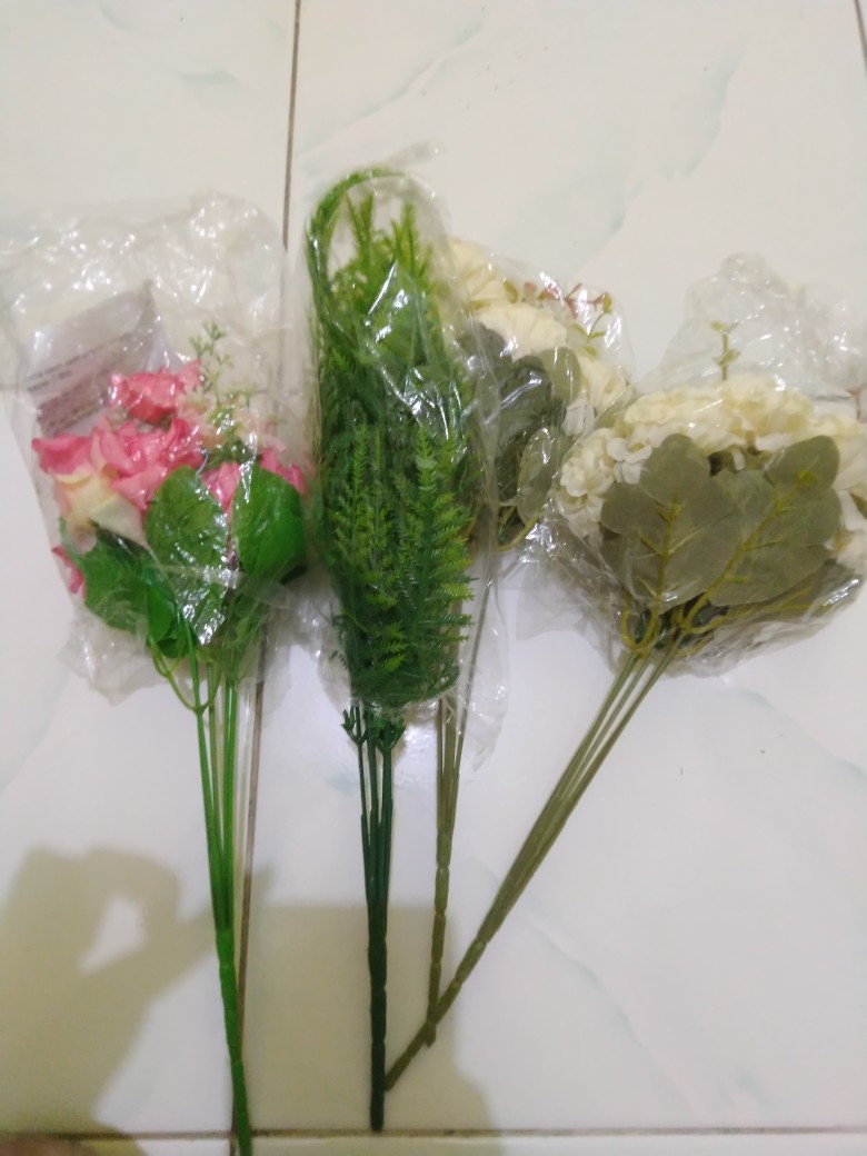 Dikirim Dr Bandung Bunga Mawar Hias Dekorasi Artificial Rose Roses Flower Bunga Imitasi Bunga Tiruan