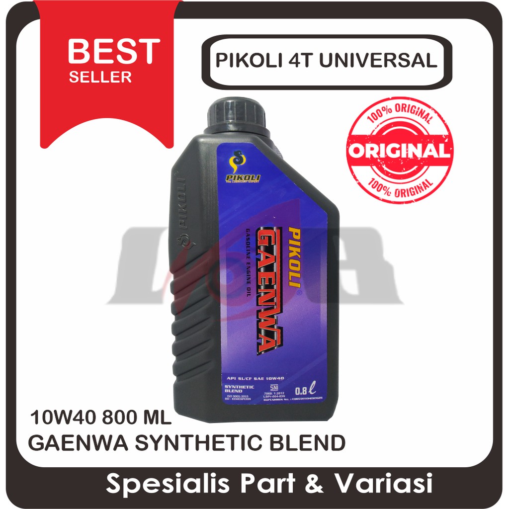Oli 4T Pikoli Gaenwa Synthetic Blend 10w40 800ml