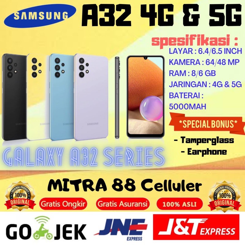 SAMSUNG A32 RAM 8/128 & 6/128 GARANSI RESMI SAMSUNG