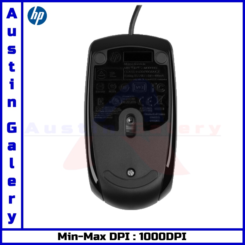 Mouse HP X500 USB Optical Mouse USB Untuk PC Laptop Komputer