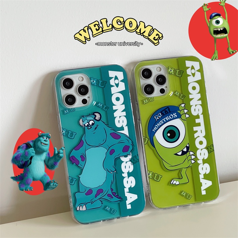 Hard Case Tpu Shockproof Anti Jatuh Motif monster university Untuk Iphone 11 12 13pro 11PROMAX