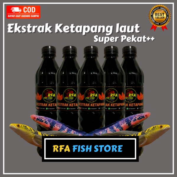 Ekstrak Daun Ketapang Laut RFA (Jaminan Pekat) Untuk Ikan channa maru  Bukan produk el barca akari