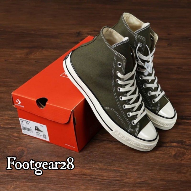 Sepatu Converse 70's Hi Hijau Army Premium Hight Quality