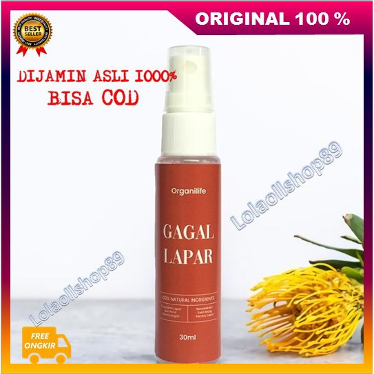 [BISA COD] Gagal Lapar Mouth Spray Menghilangkan Lapar dan Meredakan Sakit Magh 30ml ORIGINAL