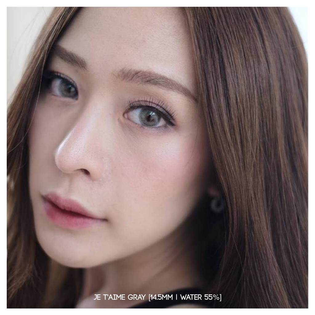 Softlens Je T'aime Gray (Grey) | Kittykawaii [Mikhayloveshop]