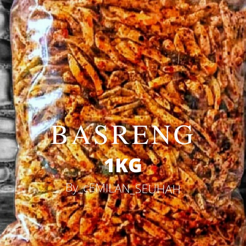 Basreng pedas daun jeruk isi 1kg