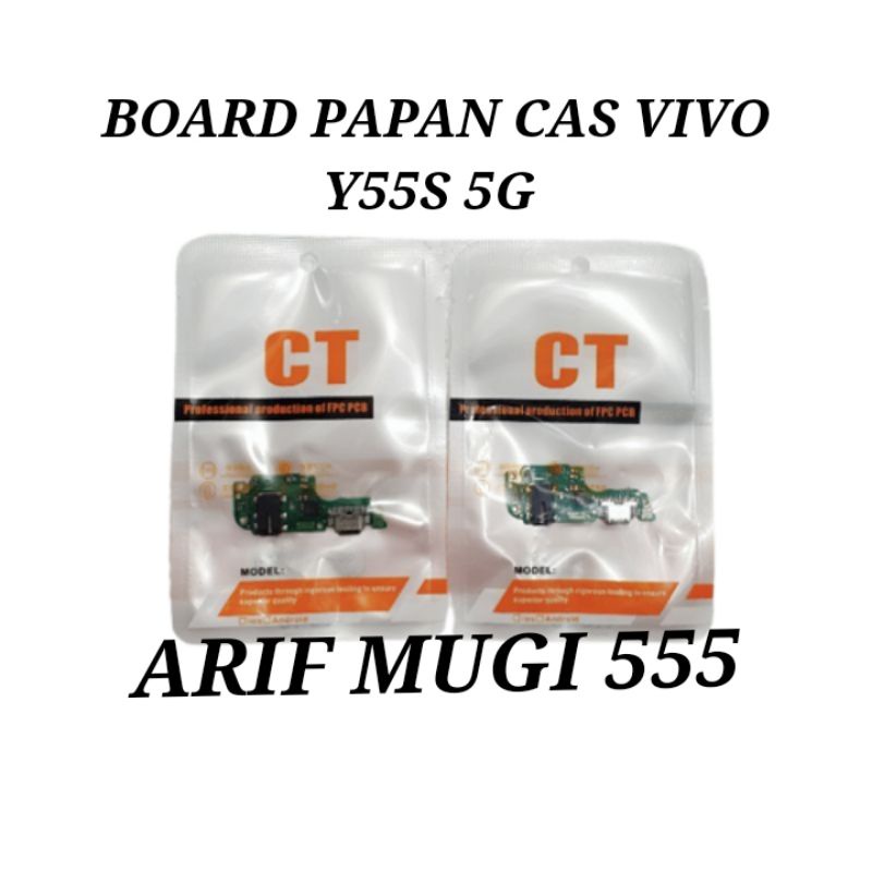 BOARD PAPAN KONEKTOR CONEKTOR CAS CHARGER VIVO Y55S 5G PLUG IN MIC ORIGINAL