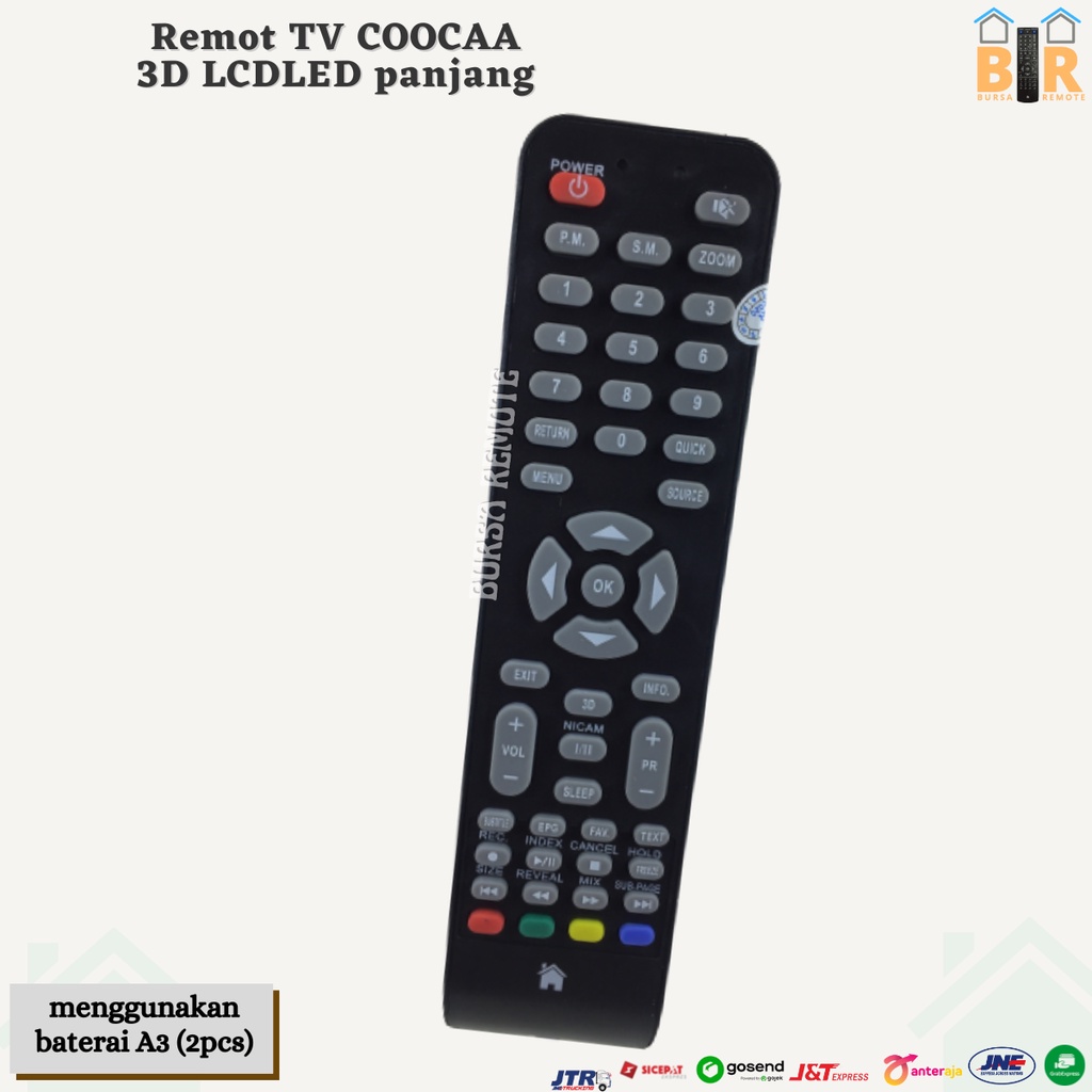 Remot / Remote LCD LED TV Coocaa Panjang  Ecer Dan Grosir