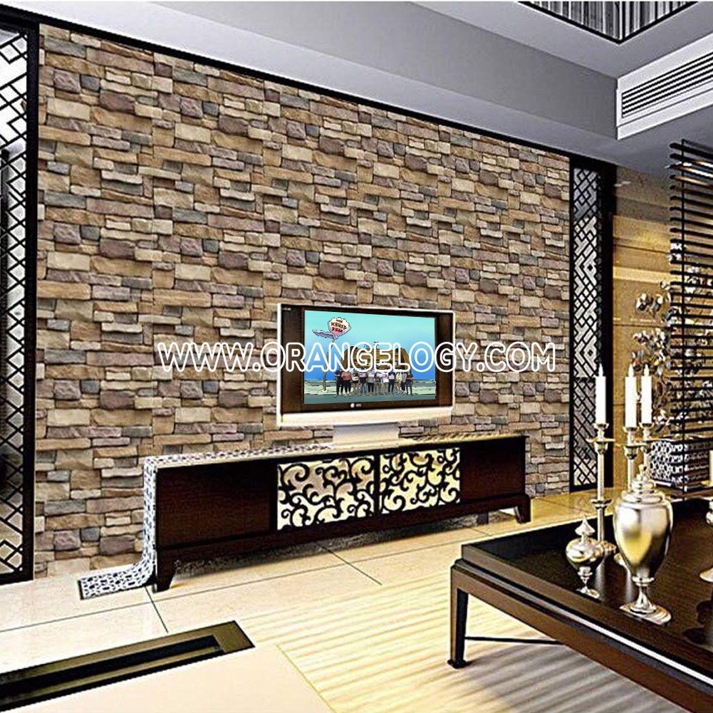 Wallpaper dinding bermotif New Arrivals wallpaper dinding kamar tidur Ukuran 45Cm X 10meter wallpaper dinding 3d murah & berkualitas-GH190