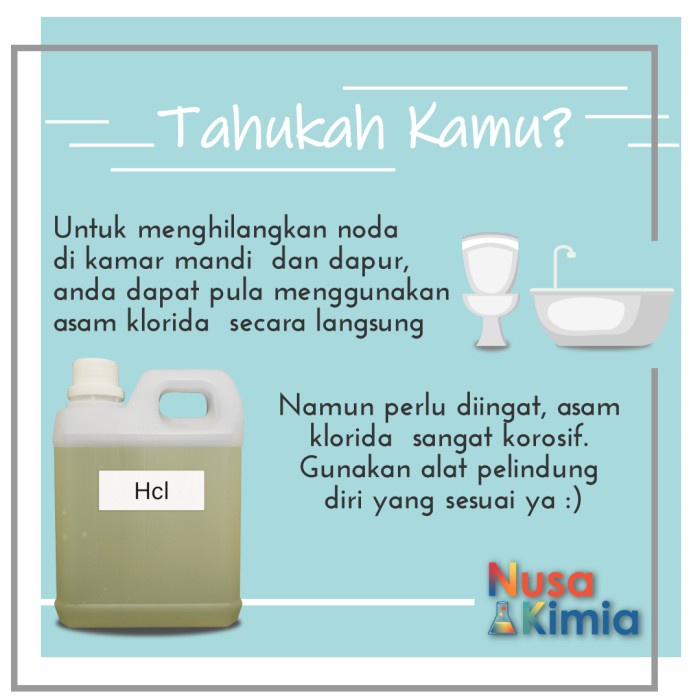 HCL 32 % / Pembersih Kerak dan Karat 1 Liter