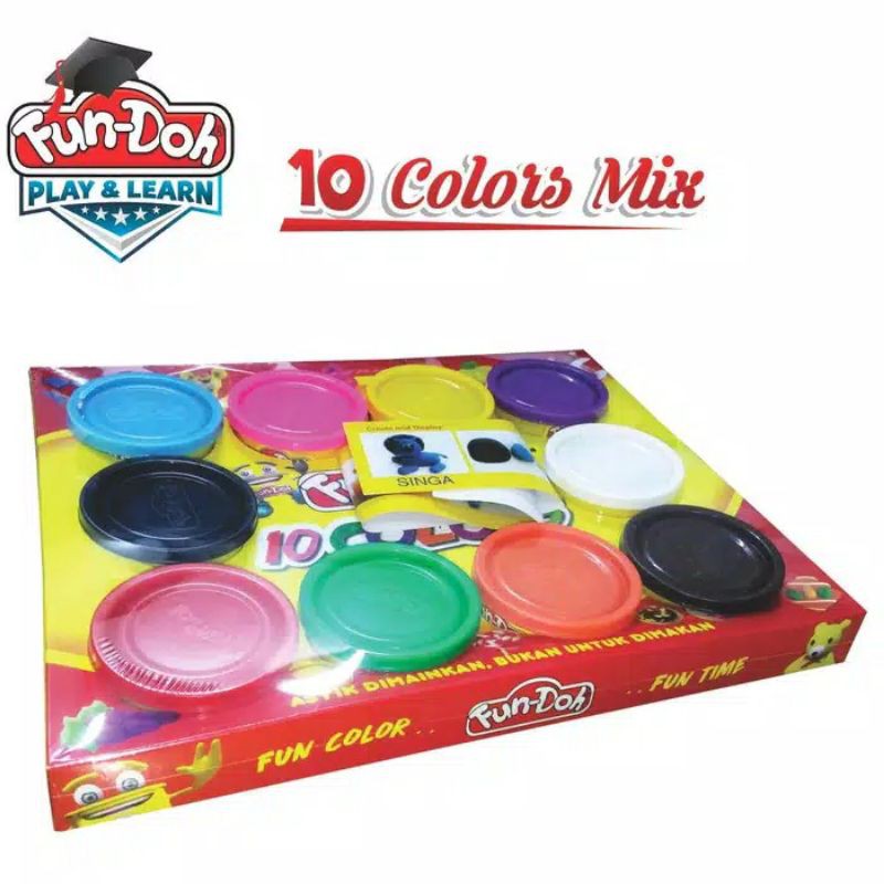 Fun doh 10pcs colors 28004