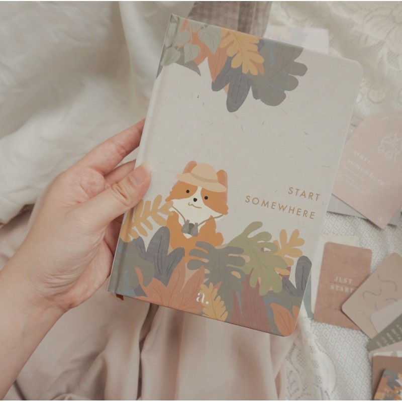 

start somewhere dotted journal (A5 dotted bullet journal with hardcover)
