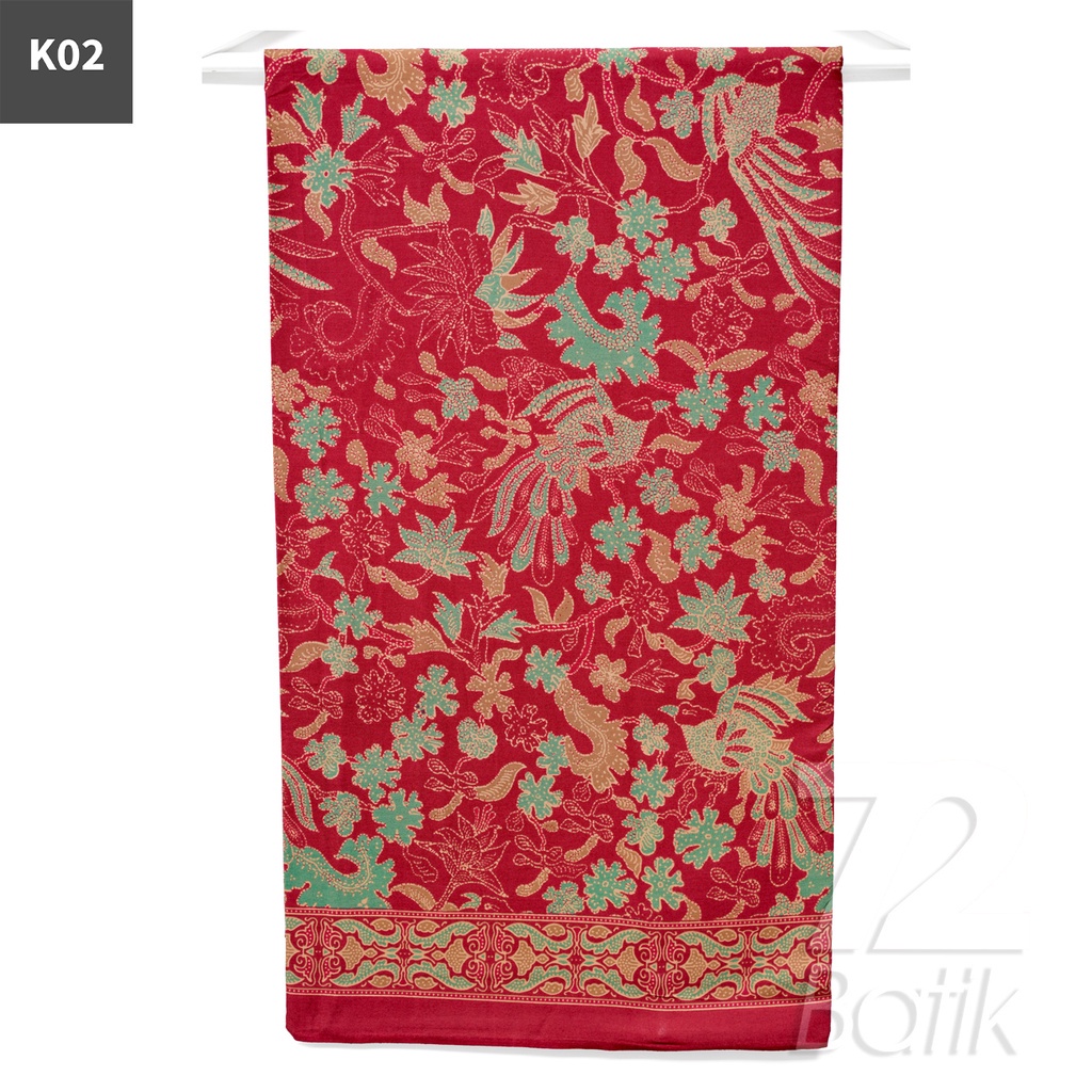 KAIN BATIK PREMIUM Bahan Katun Motif Burung Murai Warna Hijau 721808 Cap 72 Jarik Jarit Samping Kebat Panjang Batik Katun Modern Premium Bahan Seragam Batik Pernikahan Kantor Keluarga Murah Kamen Jadi Batik Bali Lembaran