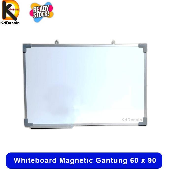 

Office & Stationery | Alat Tulis | Whiteboard Magnetic Gantung 60 X 90 | Best Seller