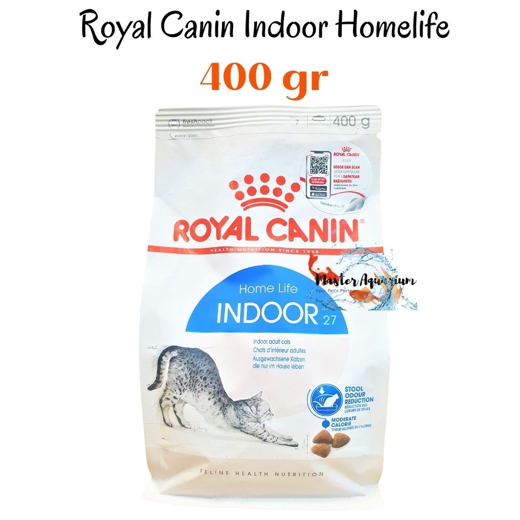 Royal Canin Indoor 27 Home Life 400gr FRESHPACK / Makanan Kucing Rumahan 400 gr