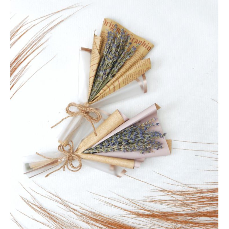 buket bunga lavender kering mini 20cm/ dried flower bouquet/ buket bunga kering