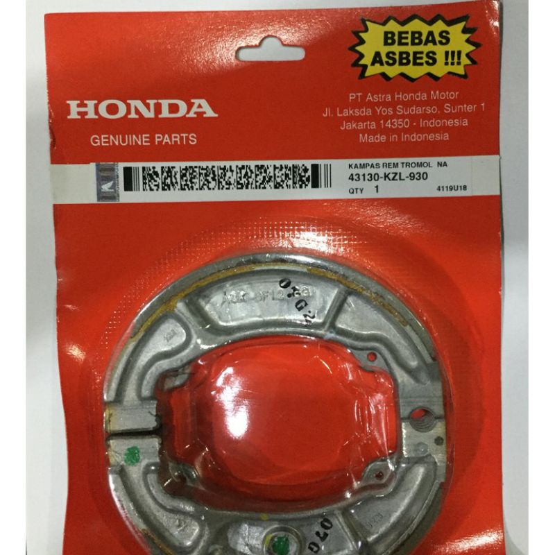 KAMPAS REM BELAKANG HONDA BEAT VARIO SPACY SCOOPY KZL