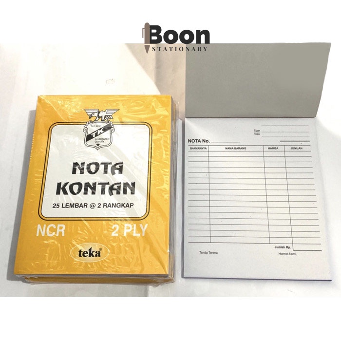 

[Ecer] Nota Besar 2 Ply Teka / NCR B2