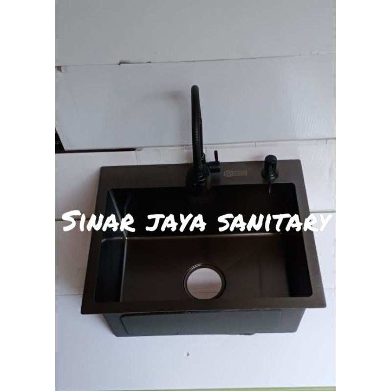 Paket sink cannes Bolzano black 5040 / Paket kitchen sink stainless BOLZANO 5040 / Cannes black 5040