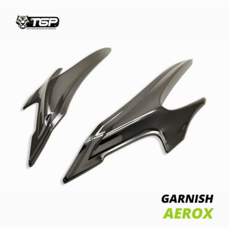 Garnish lampu depan Yamaha AEROX original TGP black chrome