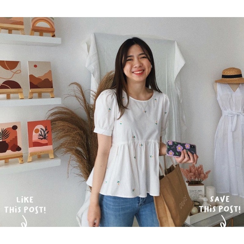 OUDRE NAMU TOP WHITE