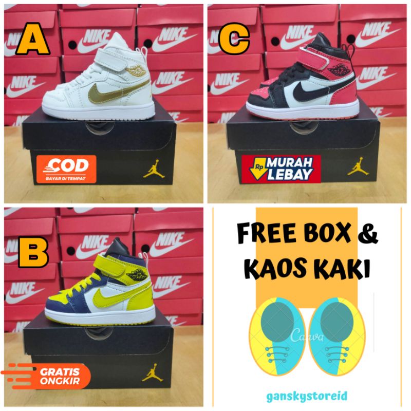 SEPATU ANAK NIKE JORDAN PREMIUM HIGH QUALITY SEPATU SNEAKERS ANAK LAKI LAKI