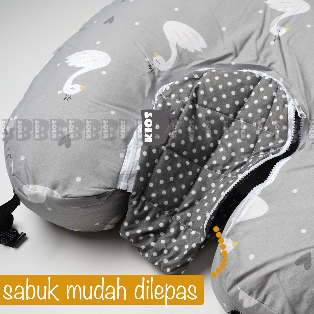 PREMIUM BANTAL MENYUSUI DENGAN GESPER SAFETY BELT MULTIFUNGSI BISA UNTUK KASUR SOFA REBAHAN BAYI