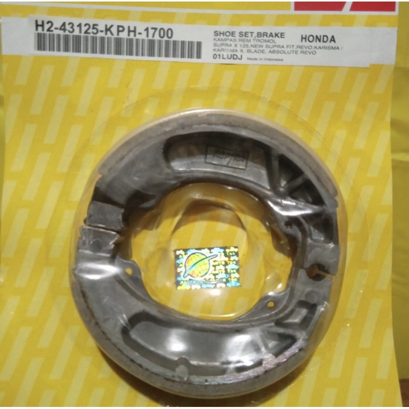 KAMPAS REM BELAKANG HONDA SUPRA / GRAND / KARISMA / REVO / FIT NEW / SUPRA 125 ASPIRA