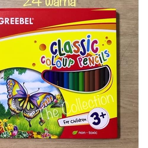 

➪ ATK87GB 24 warna Pencil Classic 7024 Kardus Greebel Pensil Warna kado ♟