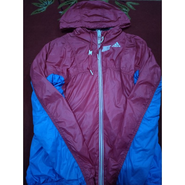Jaket Adidas Clima Proof Pink doff-Soft Blue (trifting/second)