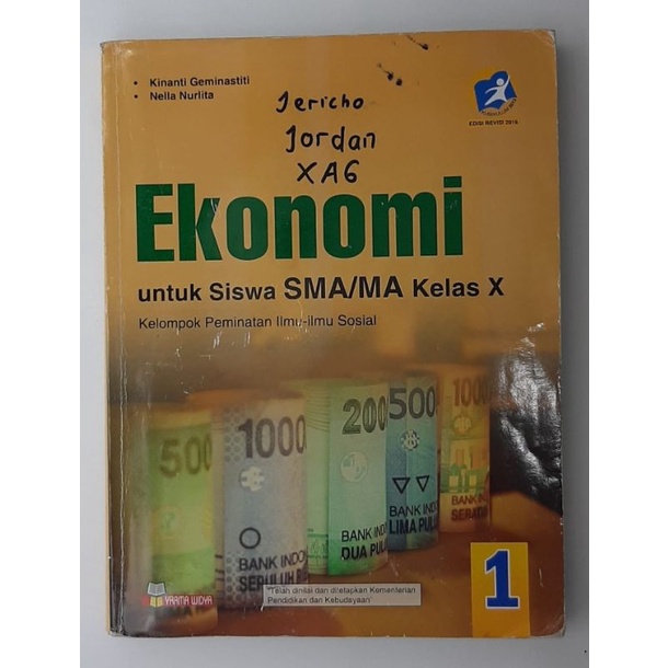 Buku Ekonomi untuk SMA kelas X