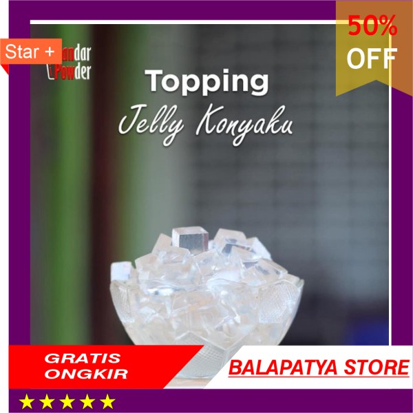 

TERMURAH Jelly Konyaku Powder Plain 1kg - Bubuk Topping Minuman - Bandar Powder