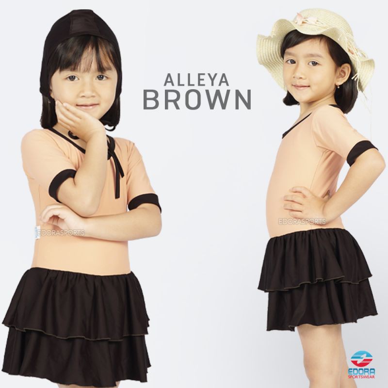 Baju Renang Anak TK Perempuan dan Topi renang