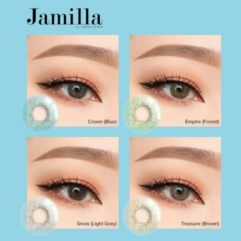 Softlens X2 JAMILLA by EXOTICON 14.5 MM NORMAL / Soflen Softlen Softlense Warna / Softlens Jamila