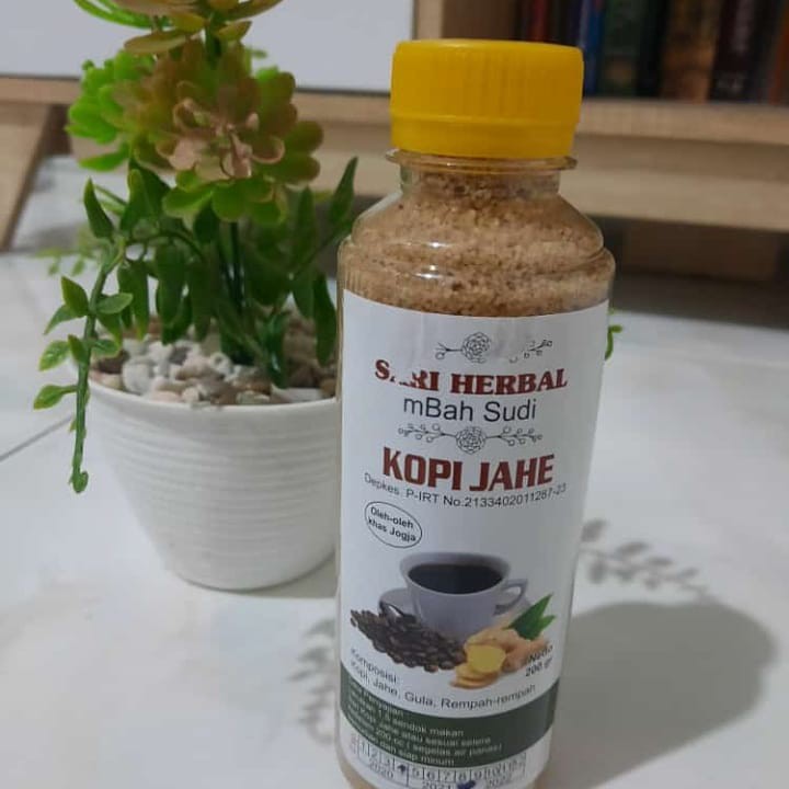 

Sari Herbal Kopi Jahe Bubuk Kopi Jahe 200 Gram Minuman Herbal Berkhasiat Kopi Jahe Minuman Alami