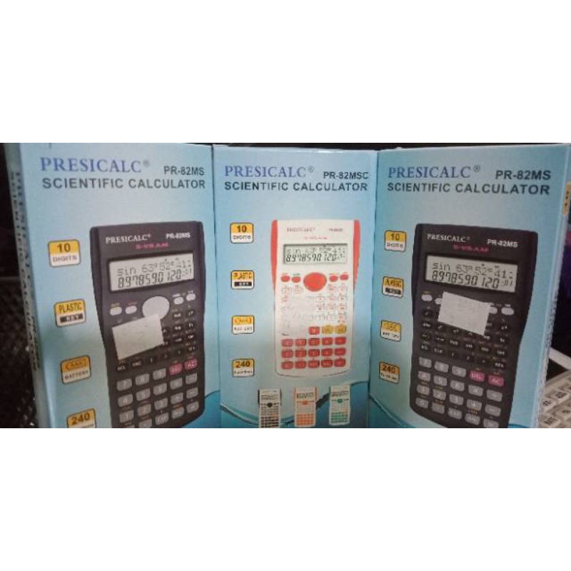 KARUNIA JAM - KALKULATOR PRESICALC SCIENTIFIC PR82MS PR82MSC KALKULATOR SEKOLAH KALKULATOR SCIENCE SAINS SINCOS