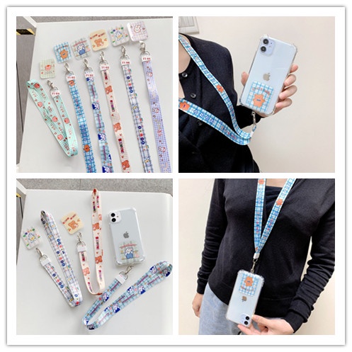 Tali Lanyard Motif Kartun Lucu Anti Hilang Untuk Handphone