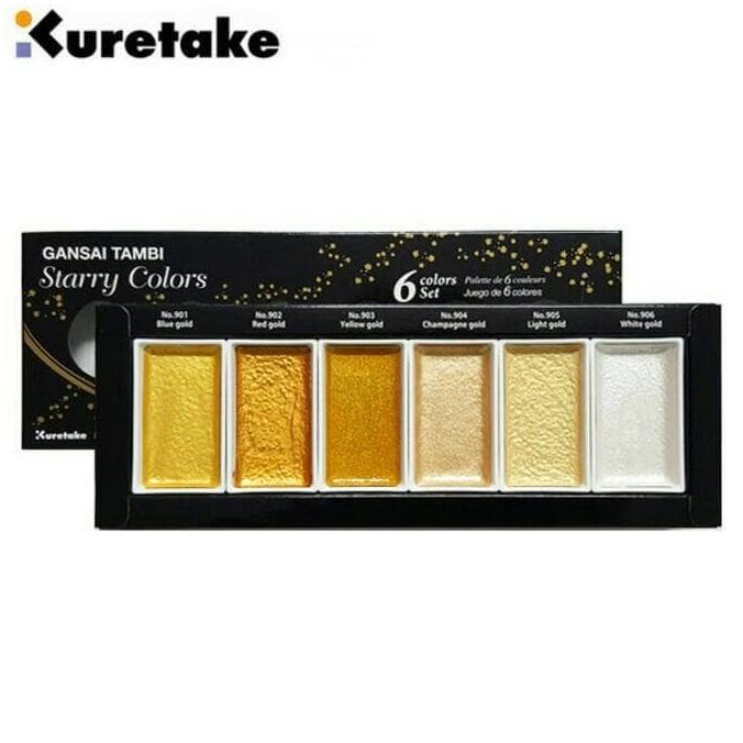 

Kuretake Gansai Tambi Starry Colors --6Clr