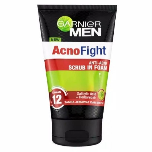 Garnier Men Acno fight  Anti Acne &amp; wasabi 100 gr)garnier men foam