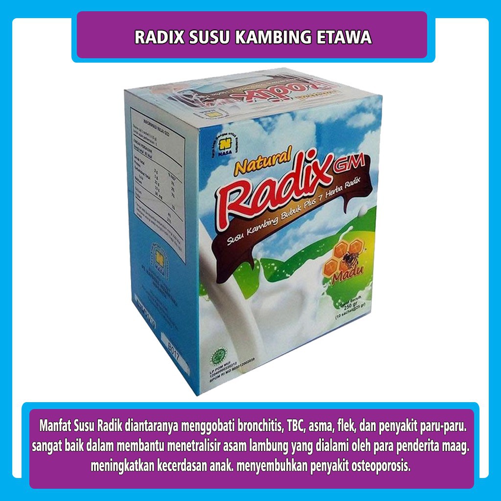 

Susu Kambing Etawa Bubuk Plus Madu / Susu Imunitas Kekebalan Tubuh / Susu Kesehatan Lambung dan Maag