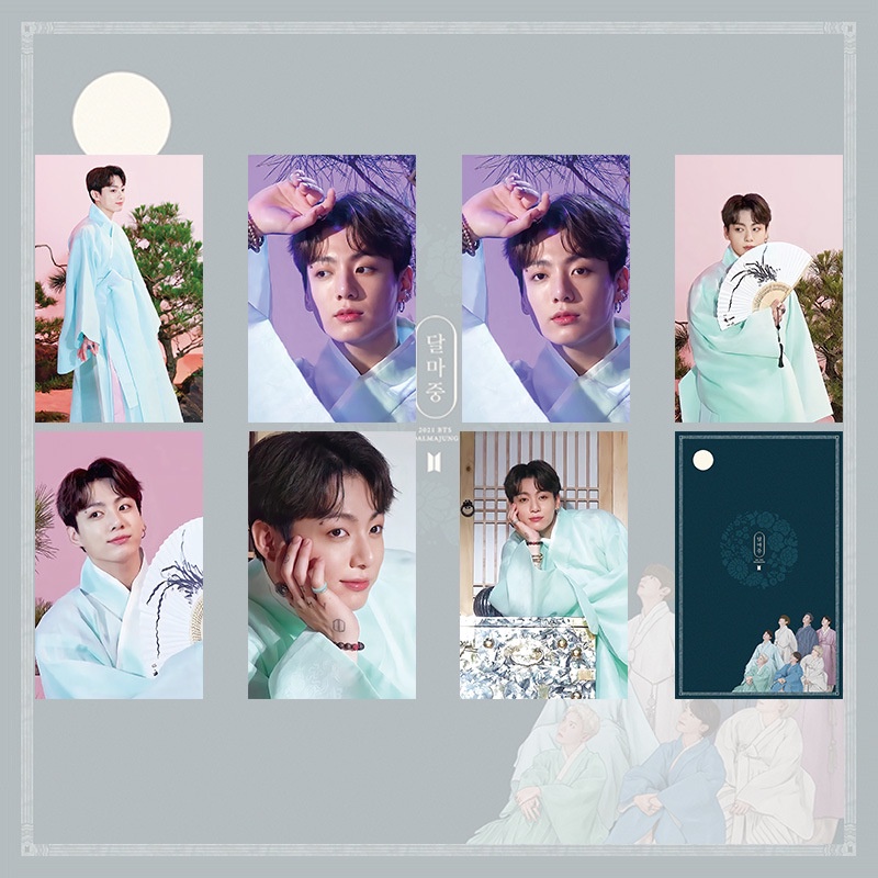 7pcs / set Kartu Foto Kpop BTS DALMAJUNG Mini Untuk Koleksi Fans