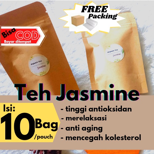 

10 Tea Bag Teh Celup Jasmine Siap Seduh Minuman Herbal Jasmine Flower Tea