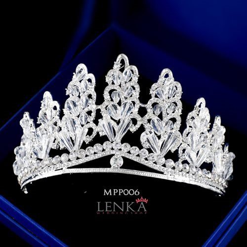 [STOK TERBATAS] AKSESORIS WANITA HEADPIECE MAHKOTA PESTA BRIDAL CROWN MPP006