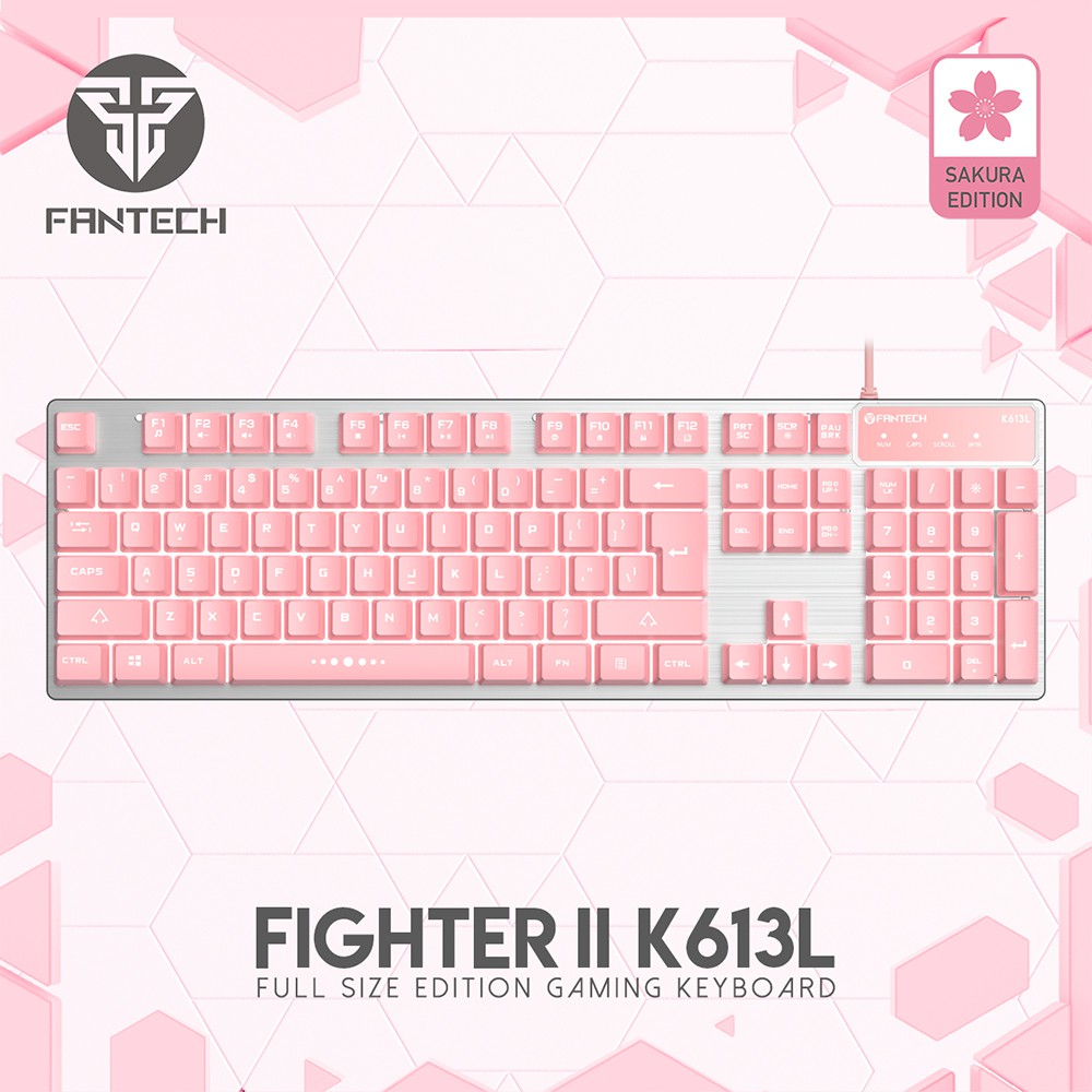 Keyboard Gaming Membrane Fantech K613L Sakura Edition