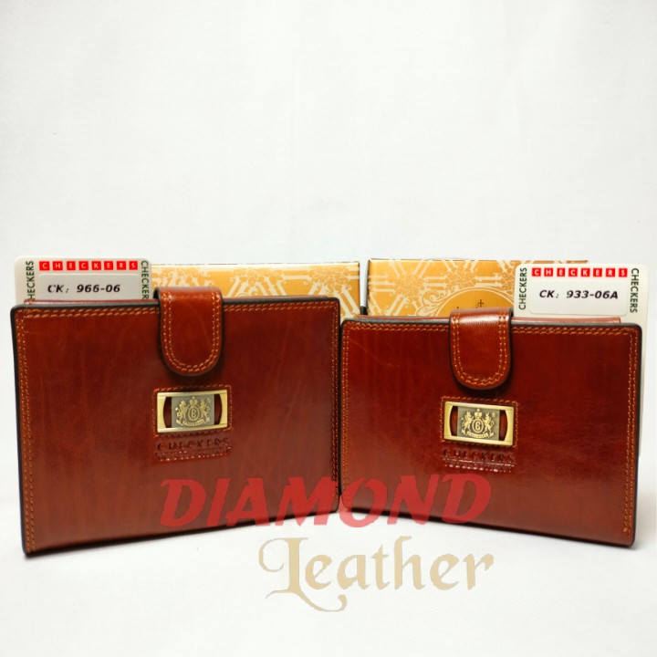 Checkers Italy Leather Dompet Kulit Asli  CK 06 Besar