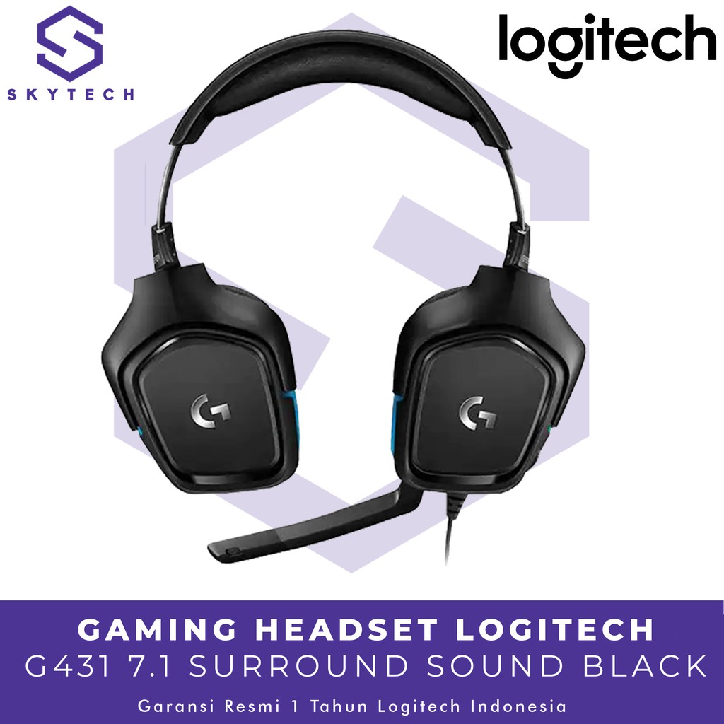 HEADSET GAMING LOGITECH G431 ORIGINAL GARANSI RESMI