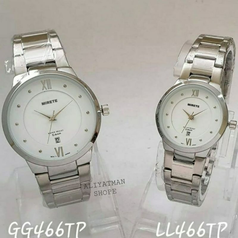 Jam Tangan Couple Mirete Original Tanggal Aktif | Sesuai Foto Dan vidio Jam Tangan Pria | Anti Air | Jam Tangan Cowok Cewek Couple Anti Air Import | Jam Mirete | Jam Tangan Couole Murah | Original | Tahan Air | Pria | Wanita | Jam Tangan Couple