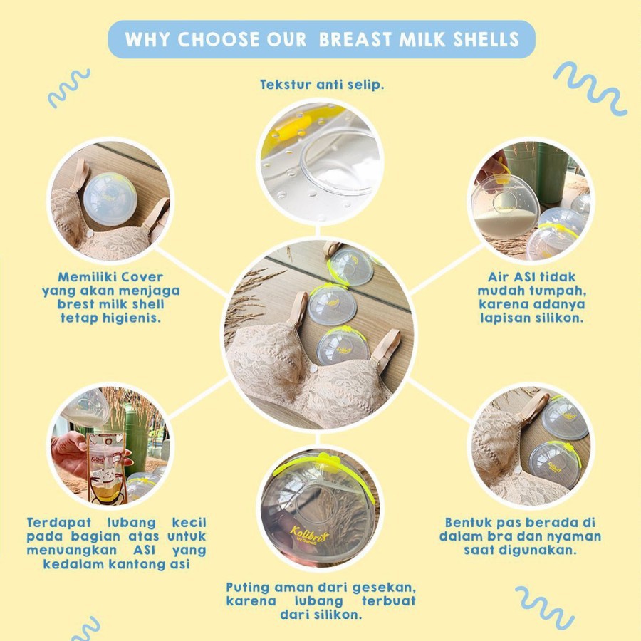 Gabag Kolibri Breastmilk Shells